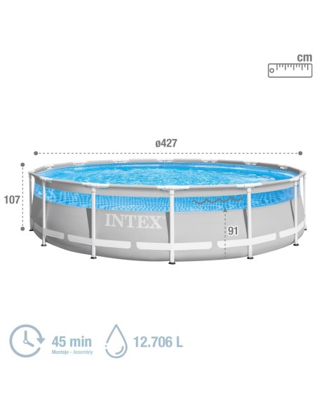 Piscinas elevadas INTEX Clearview com depuradora | Intex.pt