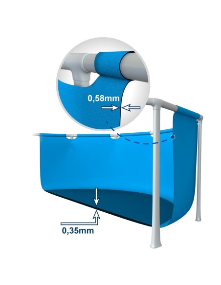 Piscinas elevadas INTEX Clearview com depuradora | Intex.pt