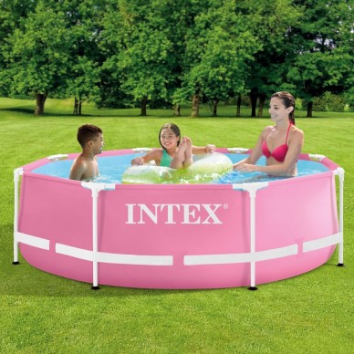 Piscina rosa removível Ø244 cm | INTEX 2