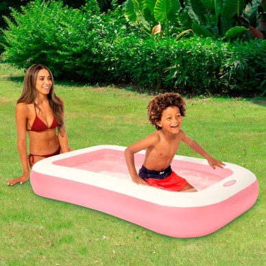 Piscina inflável retangular rosa | INTEX 2