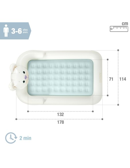Urso colchão insuflável infantil | INTEX