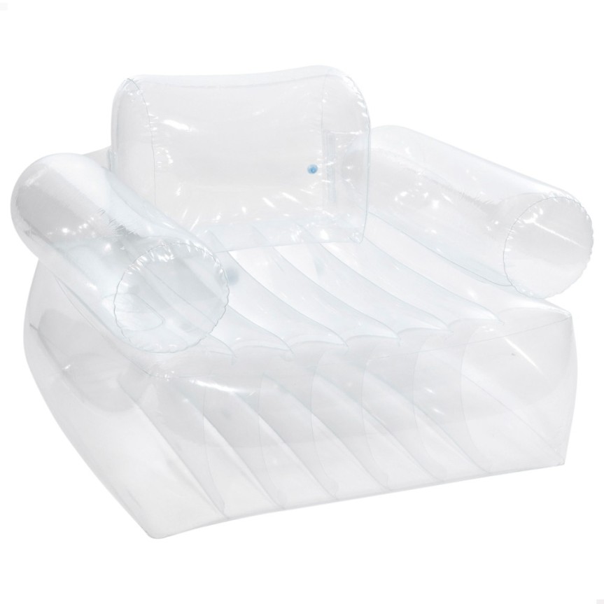 Poltrona inflável INTEX transparente com braços 109x107x79 cm