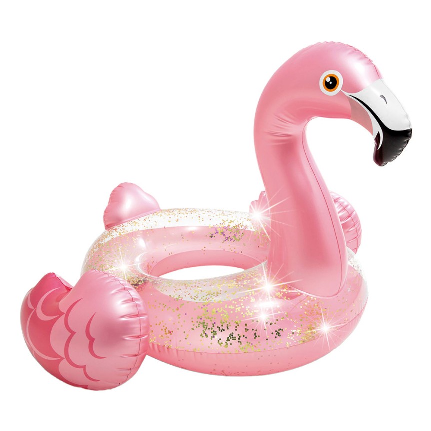 Flutuador infantil flamingo INTEX com Glitter