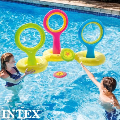 Jogo inflável e flutuante de frisbees | INTEX 2