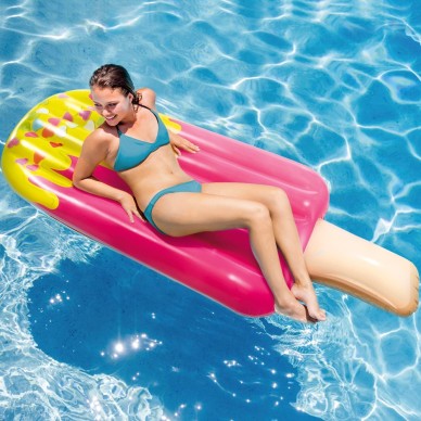 Colchão insuflável gelado colorido Intex | Impressão realista 191x76 cm  2