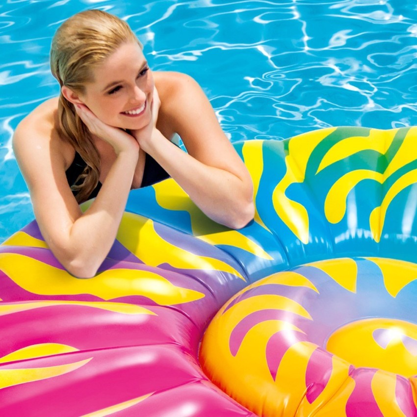 Colchão de concha inflável arco-íris | INTEX