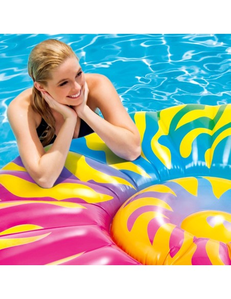 Colchão de concha inflável arco-íris | INTEX