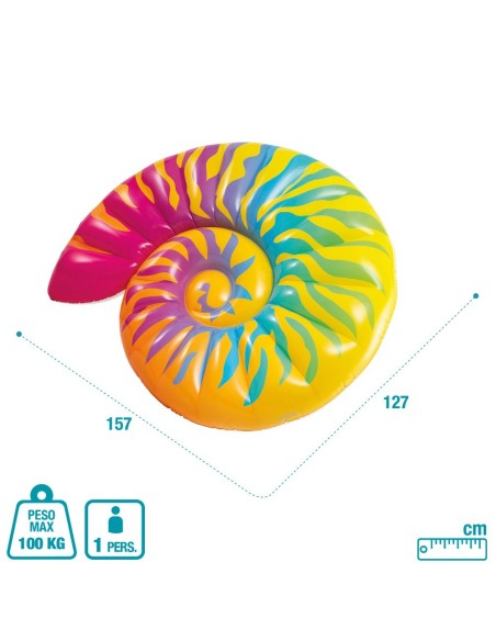 Colchão de concha inflável arco-íris | INTEX