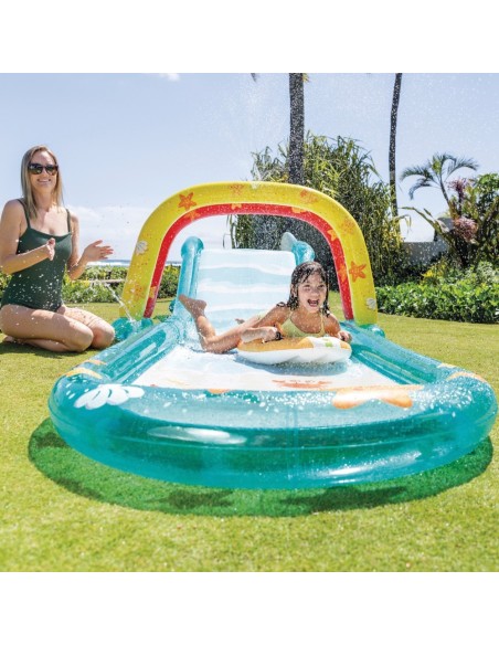 Pista deslizante aquática c/tobogã | INTEX