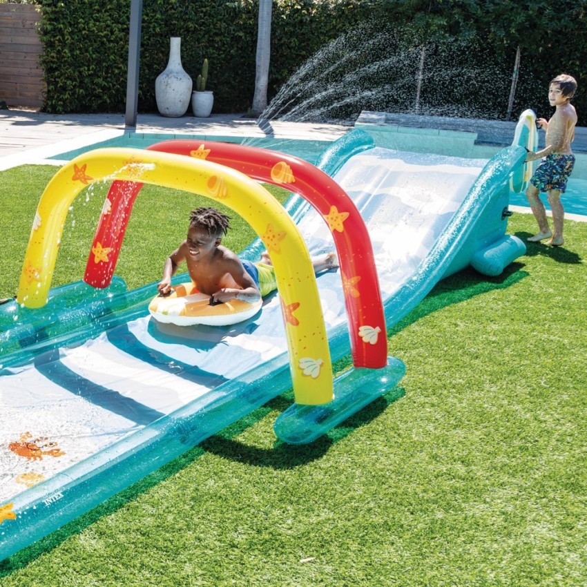 Pista deslizante aquática c/tobogã | INTEX