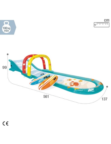 Pista deslizante aquática c/tobogã | INTEX