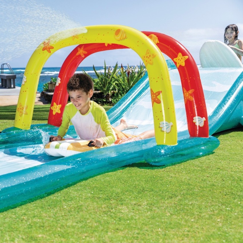 Pista deslizante aquática c/tobogã | INTEX