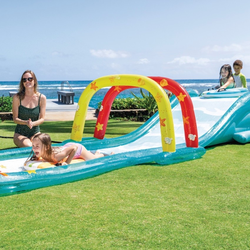 Pista deslizante aquática c/tobogã | INTEX