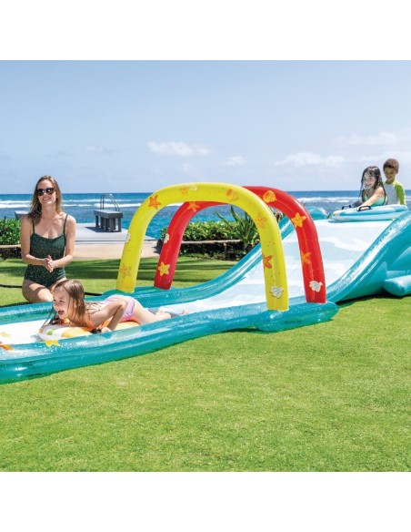 Pista deslizante aquática c/tobogã | INTEX