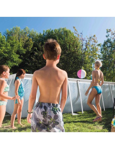 Piscina retangular desmontável Chevron 400x200 cm | Intex.pt