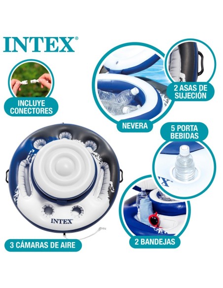 Pack Piscina Prism Frame Ø427 cm com 8 acessórios | INTEX