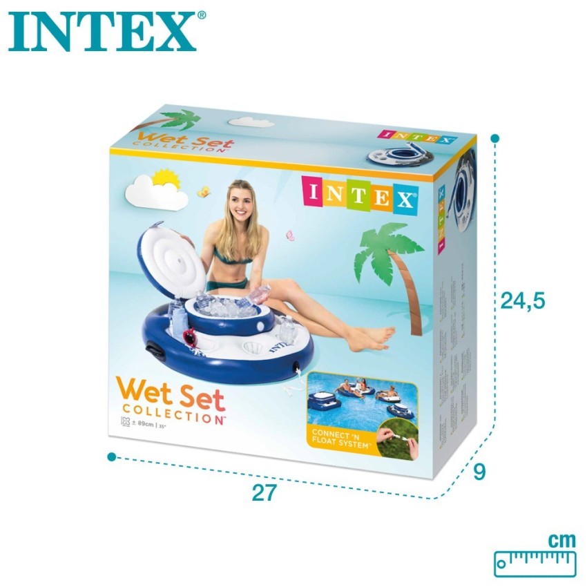 Pack Piscina Prism Frame Ø427 cm com 8 acessórios | INTEX