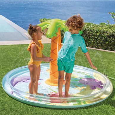 Piscina infantil inflável Spray Palmera com pulverizador de água | INTEX 2