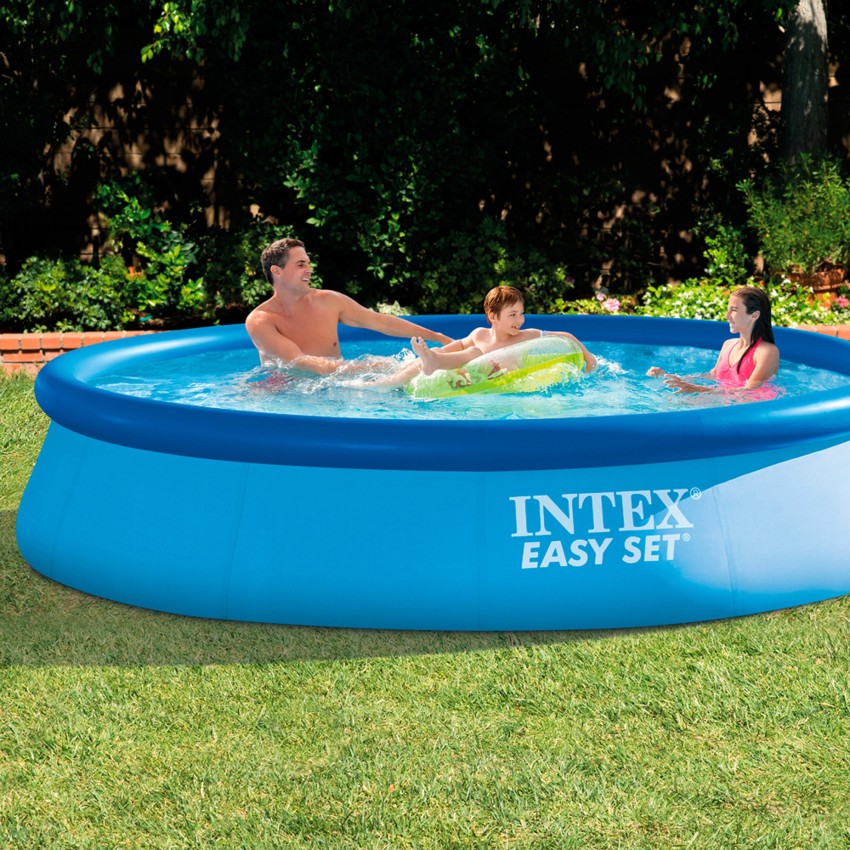 Pack Piscina insuflável Easy Set Ø366x76 cm com 5 acessórios | INTEX