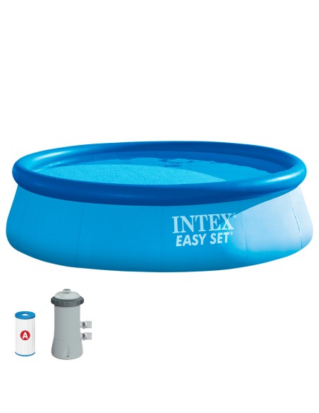 Pack Piscina insuflável Easy Set Ø366x76 cm com 5 acessórios | INTEX
