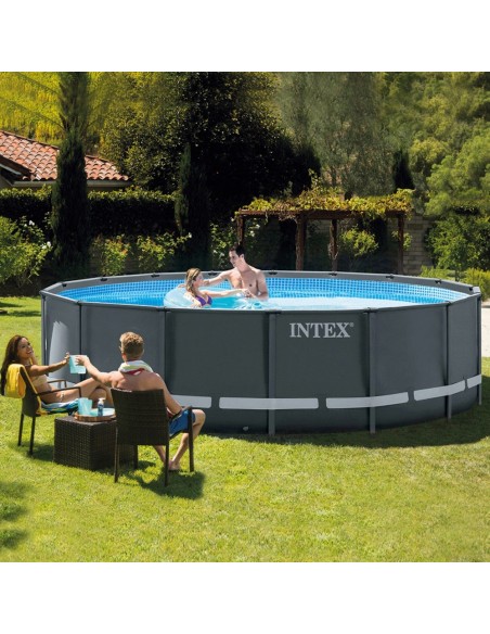 Pack Ultra XTR Frame 488x122 cm piscina redonda com 5 acessórios| INTEX