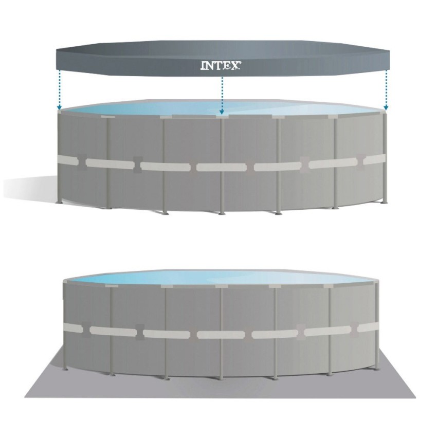 Pack Ultra XTR Frame 488x122 cm piscina redonda com 5 acessórios| INTEX