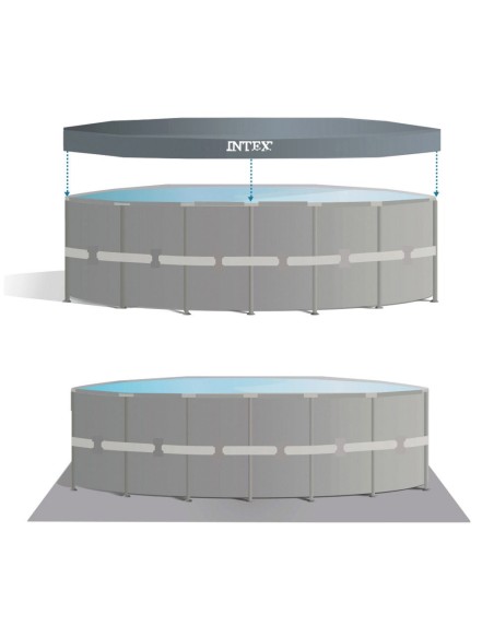 Pack Ultra XTR Frame 488x122 cm piscina redonda com 5 acessórios| INTEX