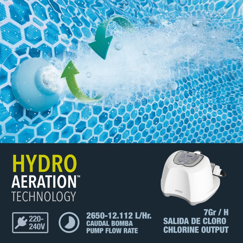 Pack Ultra XTR Frame 488x122 cm piscina redonda com 5 acessórios| INTEX
