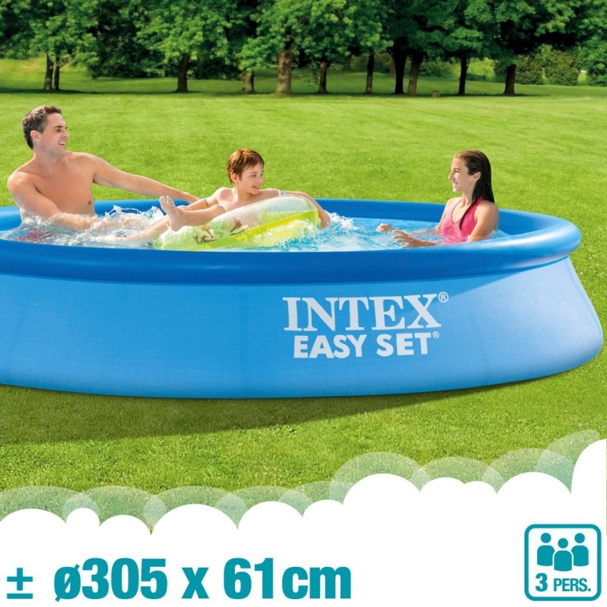 Pack piscina insuflável redonda Easy Set Ø305x61 4 acessórios |INTEX