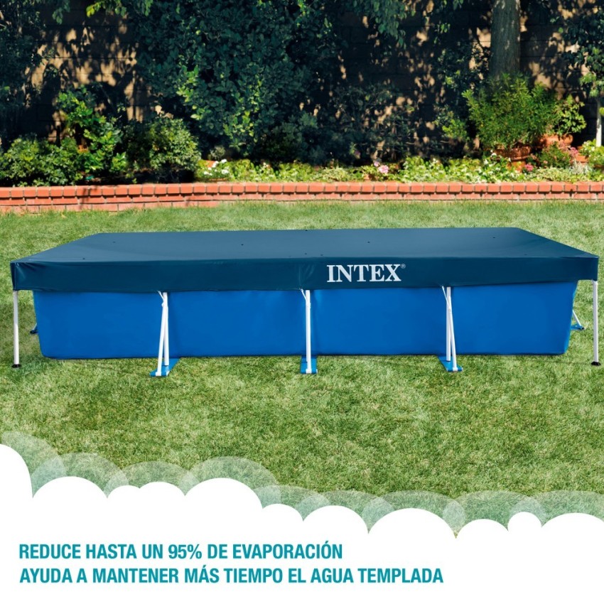 Piscina desmontável retangular Small Frame 450x220x84 cm 5 acessórios