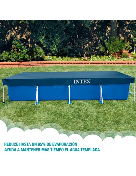 Piscina desmontável retangular Small Frame 450x220x84 cm 5 acessórios