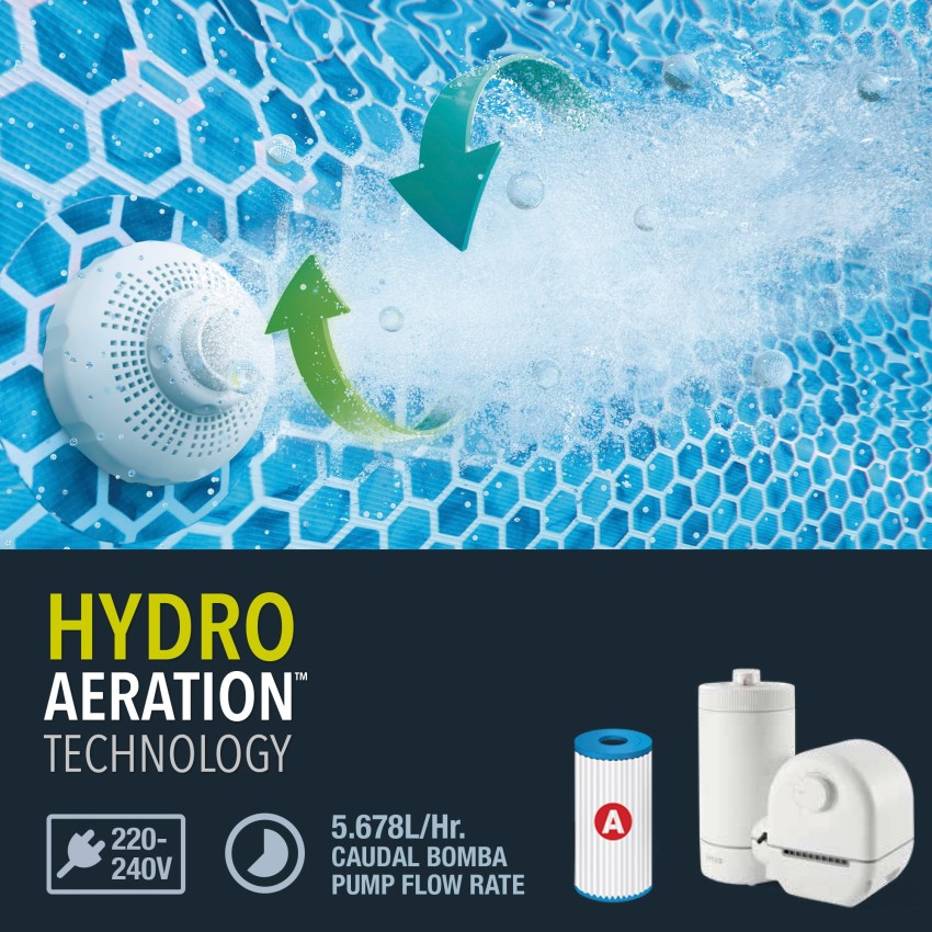 Piscina desmontável D610x132 cm sistema de filtro de cartucho | INTEX