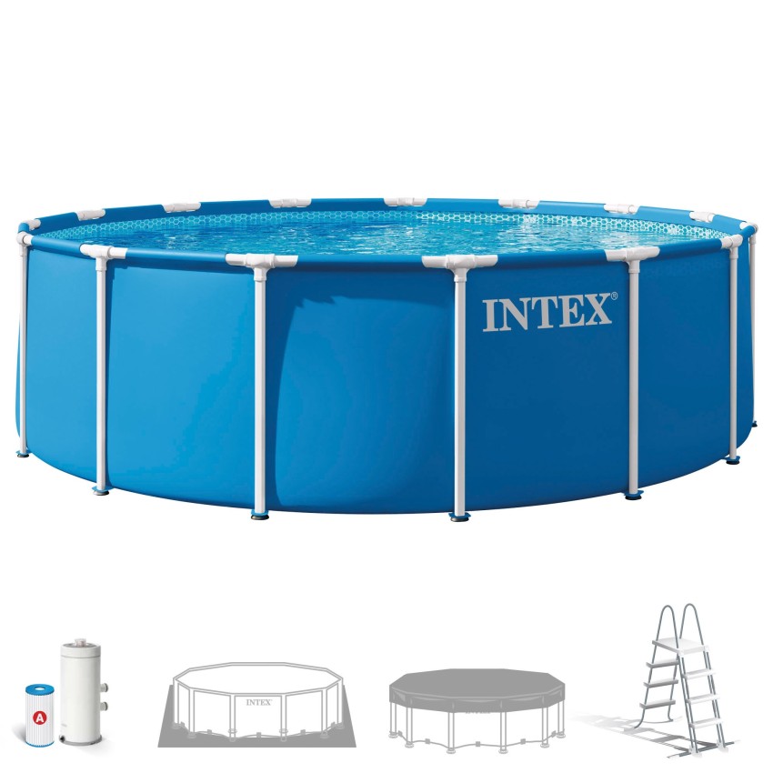 Piscina desmontável D457x122 cm sistema de filtro de cartucho | INTEX