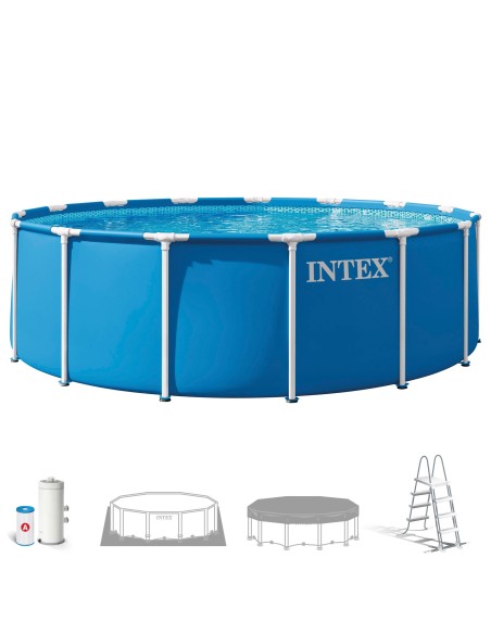 Piscina desmontável D457x122 cm sistema de filtro de cartucho | INTEX