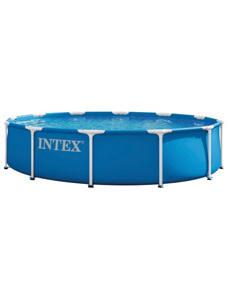 Piscina redonda amovível D366x76 cm Metal Frame | INTEX