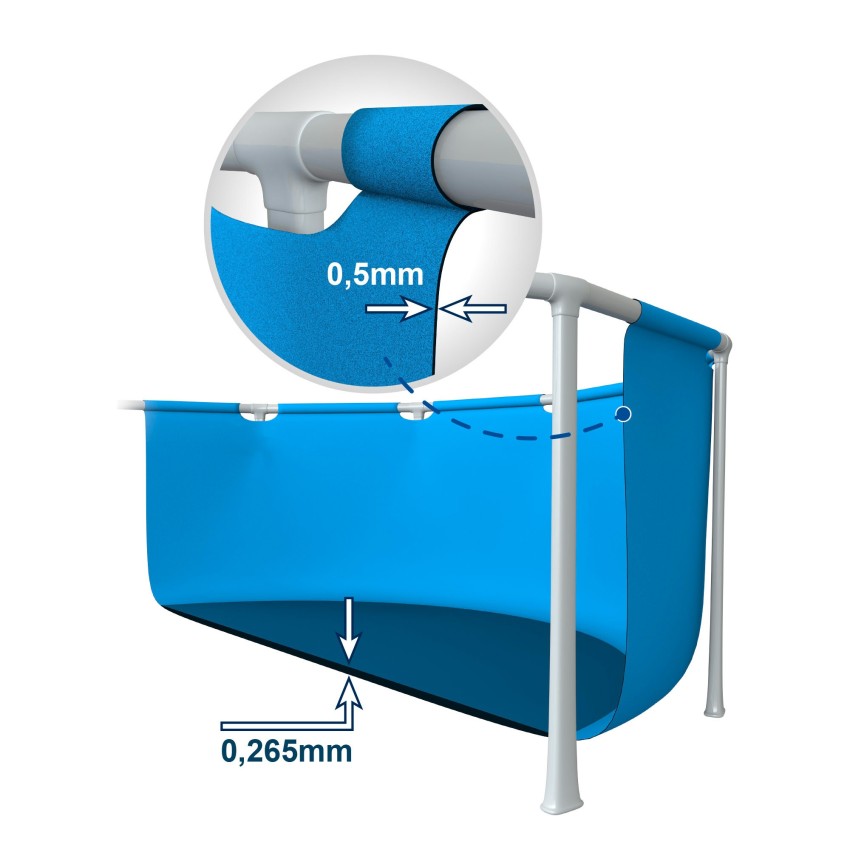 Piscina redonda amovível D305x76 cm Metal Frame | INTEX