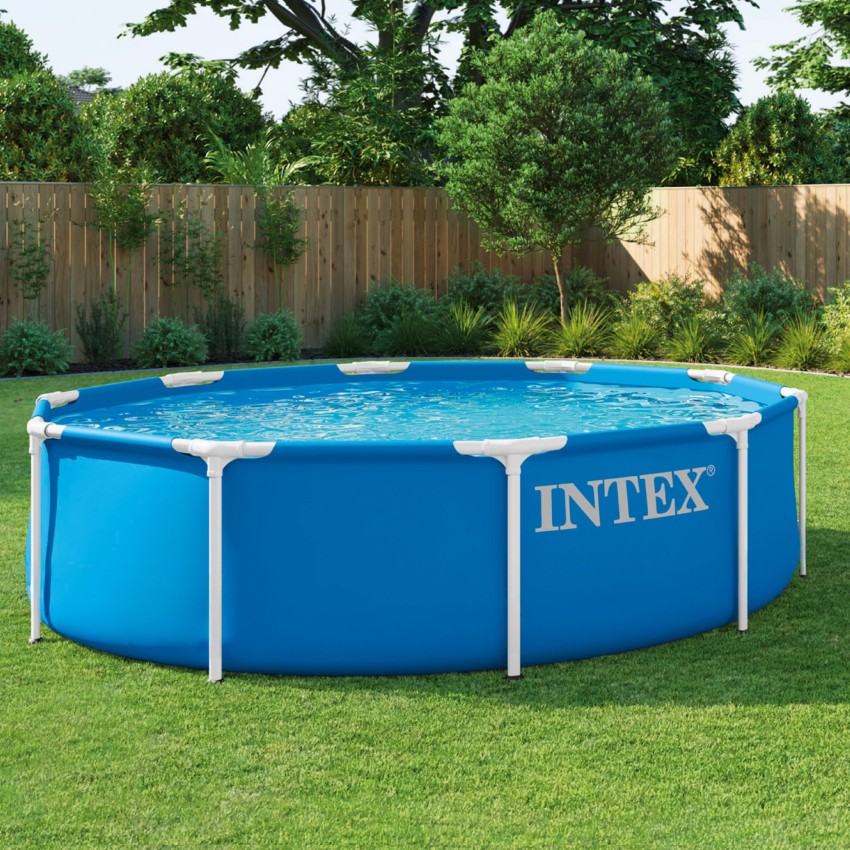 Piscina circular amovível Metal Frame D305x76 cm | INTEX