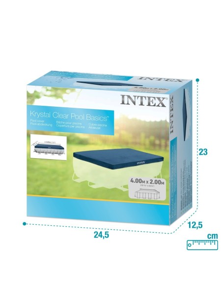 Pack Piscina desmontável retangular Prism Frame de 4 metros com 5 acessórios