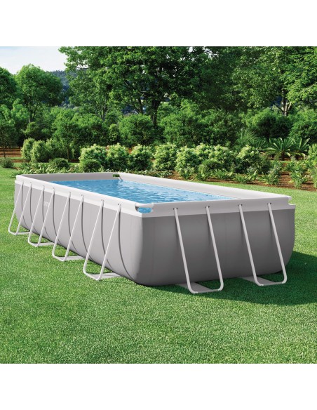 Pack de piscina desmontável retangular Prism Frame de 5 metros com 7 acessórios