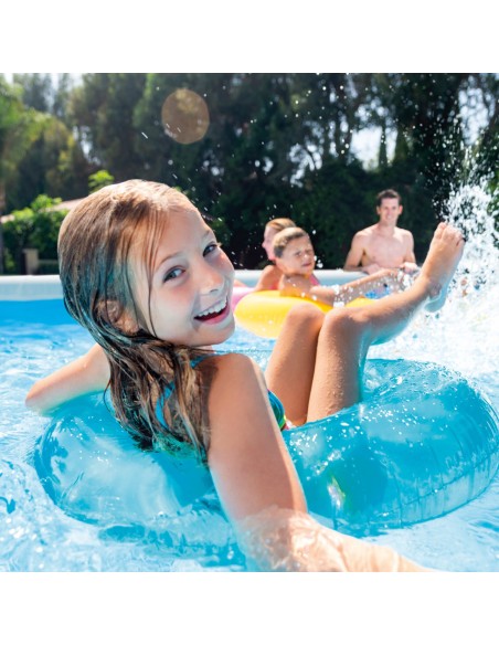 Pack de piscina desmontável retangular Prism Frame de 5 metros com 7 acessórios