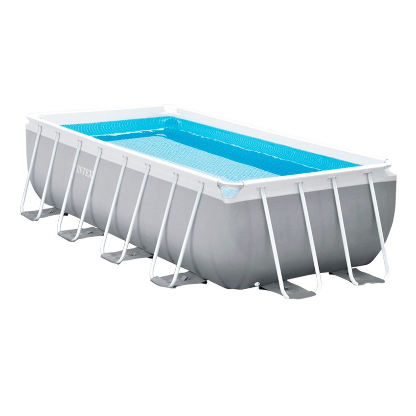 Pack de piscina desmontável retangular Prism Frame de 5 metros com 7 acessórios