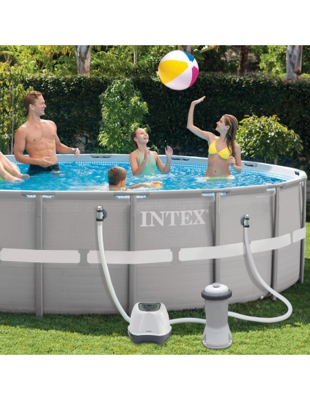 Pack de piscina desmontável retangular Prism Frame de 5 metros com 7 acessórios