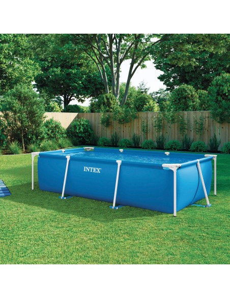 Pack de piscina desmontável retangular Small Frame de 3 metros com 3 acessórios