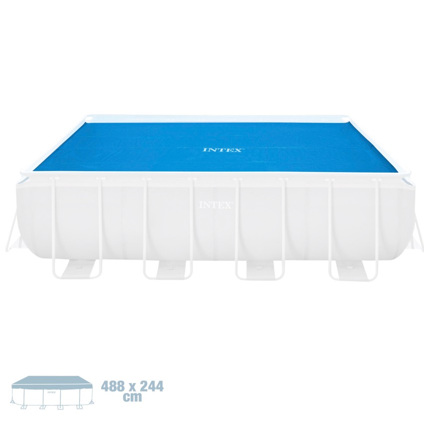 Cobertura solar para piscina retangular de 488x244 cm | INTEX