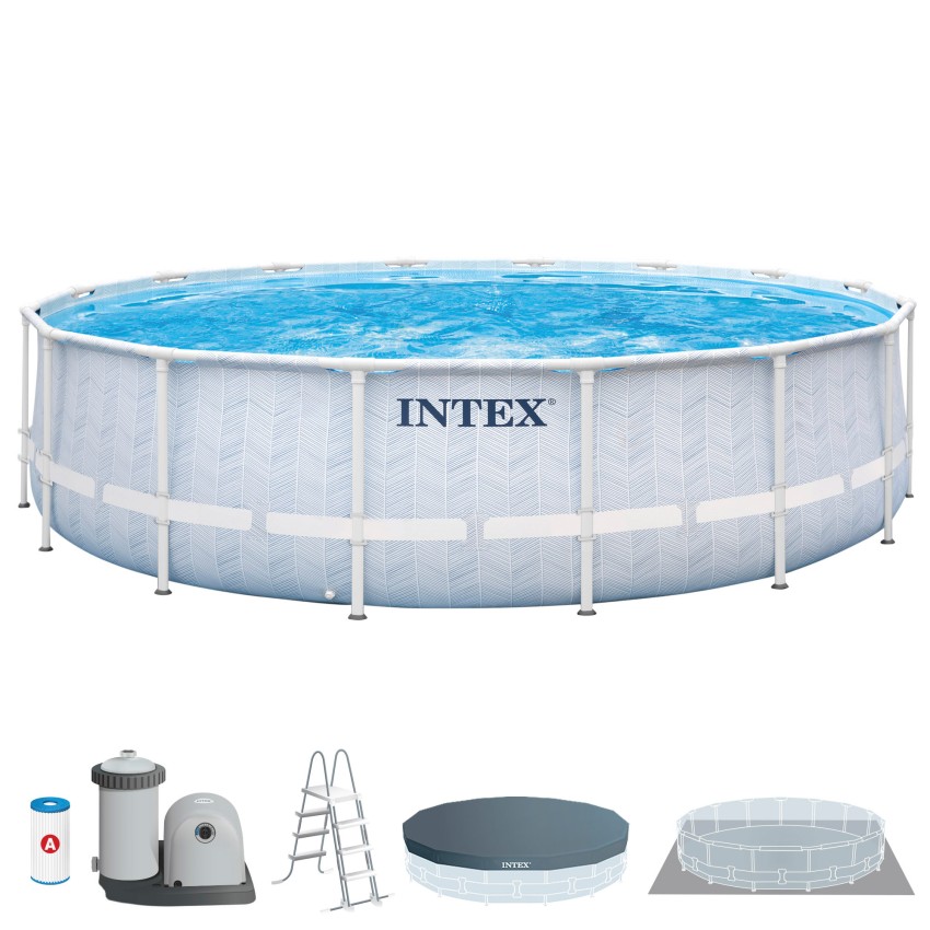Piscina redonda desmontável modelo Chevron com depuradora | Intex.pt