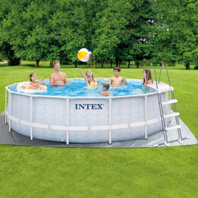 Piscina redonda desmontável modelo Chevron com depuradora | Intex.pt 2