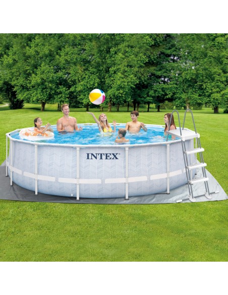 Piscina redonda desmontável modelo Chevron com depuradora | Intex.pt