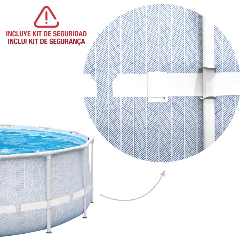 Piscina redonda desmontável modelo Chevron com depuradora | Intex.pt