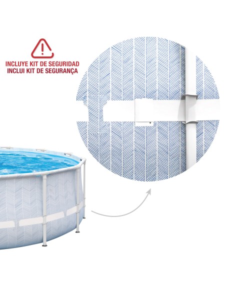 Piscina redonda desmontável modelo Chevron com depuradora | Intex.pt