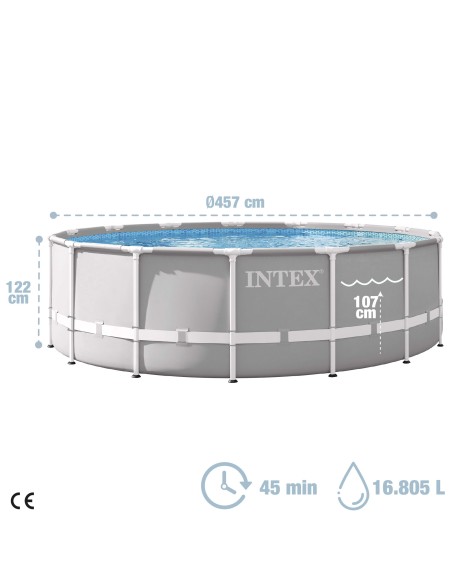 Piscina estrutural redonda - Piscinas desmontáveis | Intex.pt